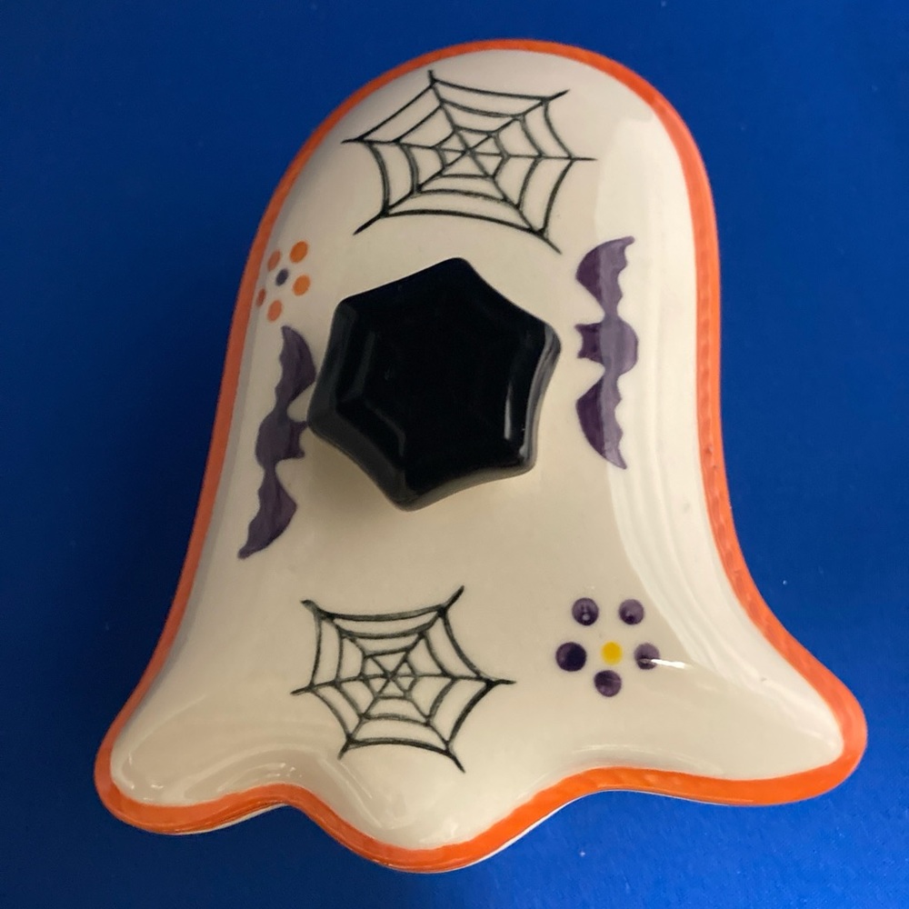 Temptations Boofetti Ghost Web Bat Halloween cover Dish Trinket Snack Holder